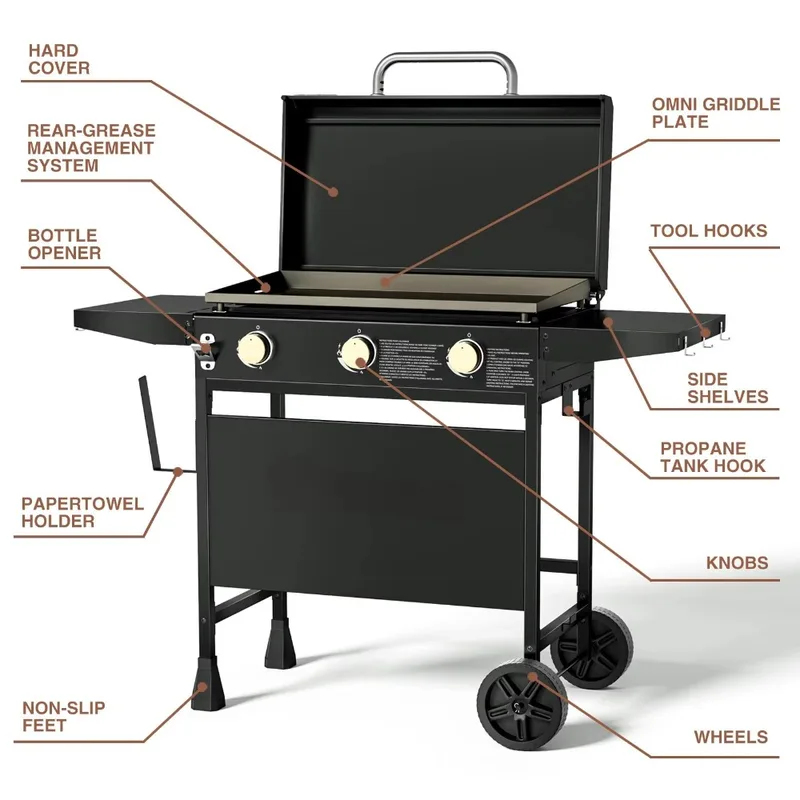 Stazione di Cottura Esterna su - Camping Cooking Flat Top recensione e prezzo